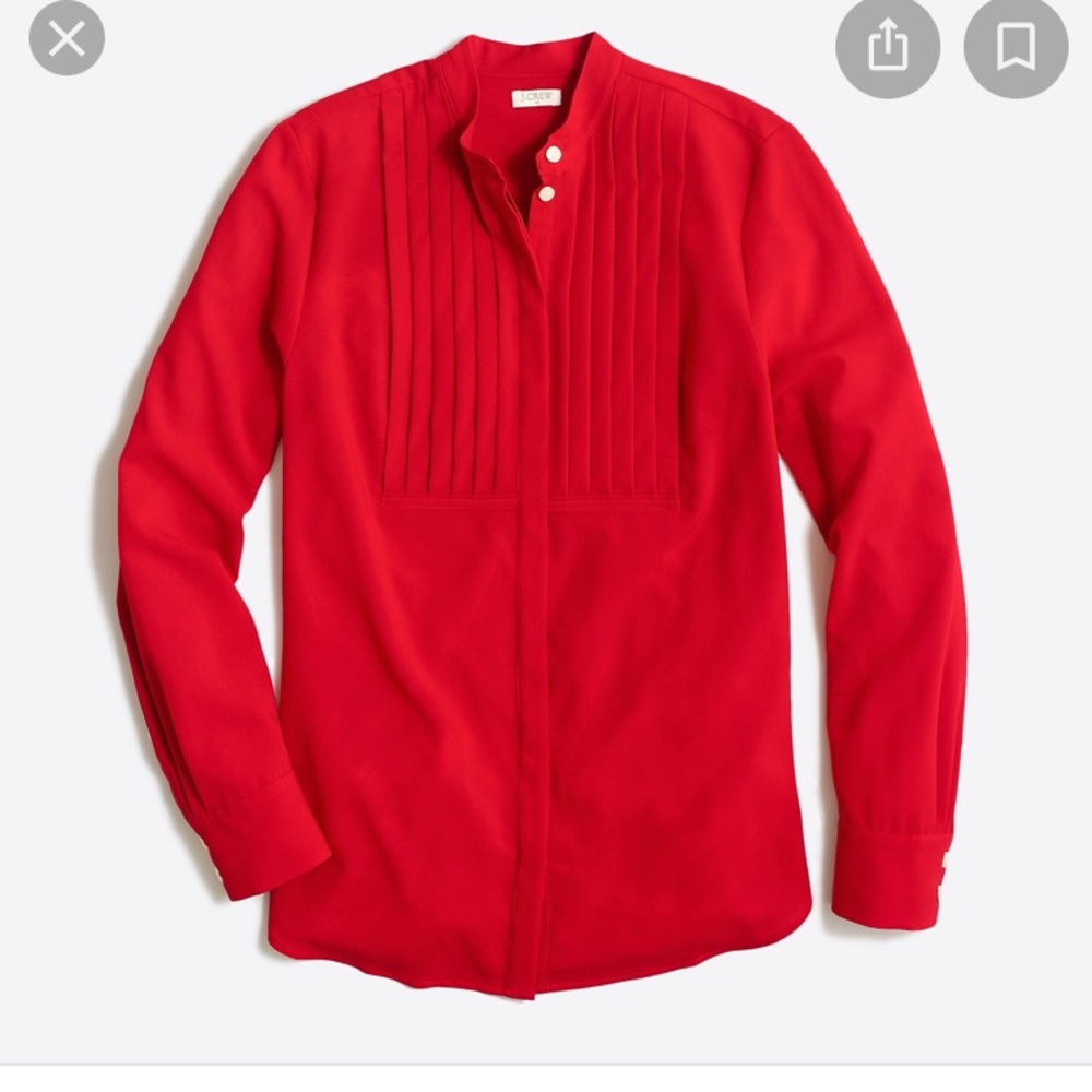 J Crew Factory drapey tuxedo blouse sz xs